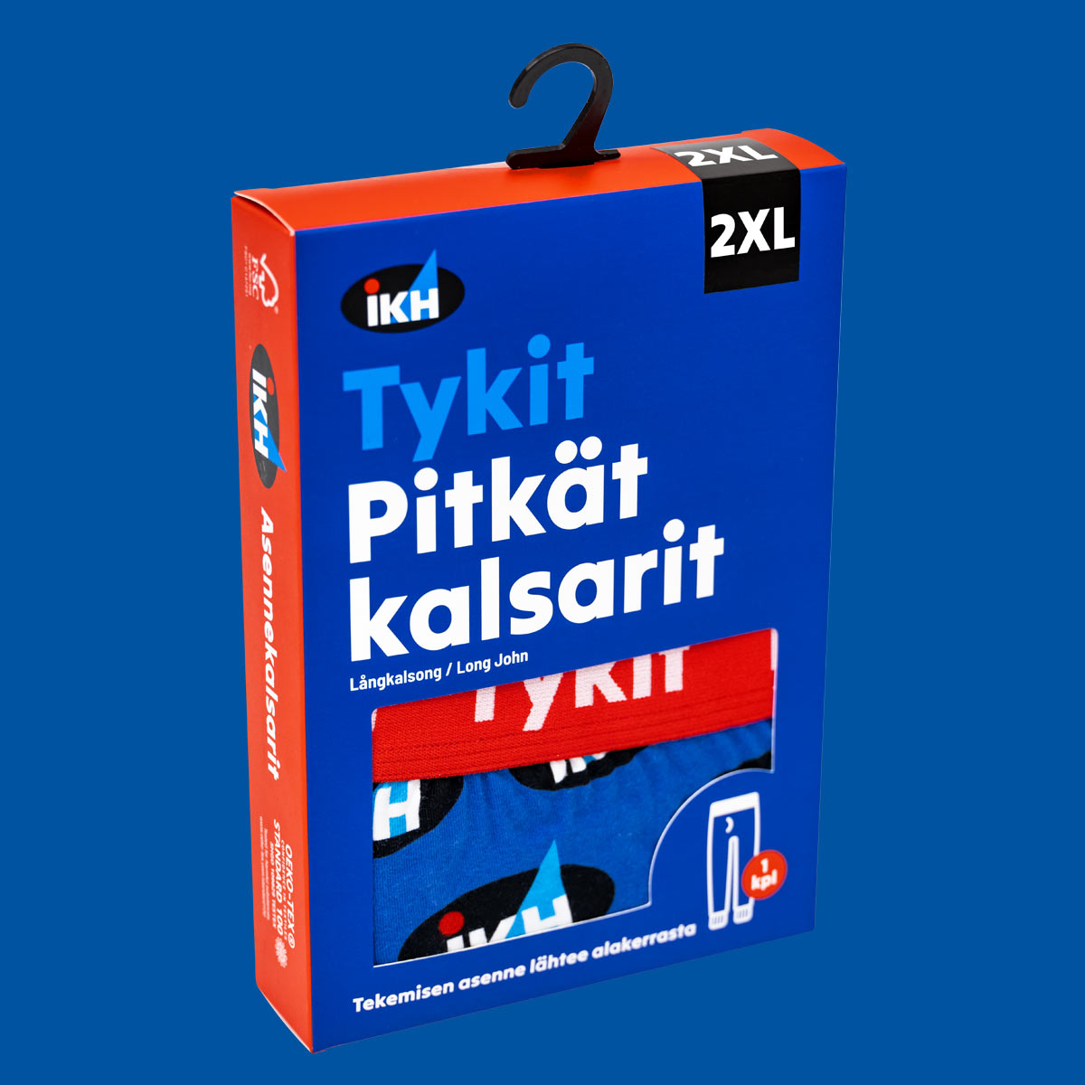 Pitkät kalsarit tuotepakkaus